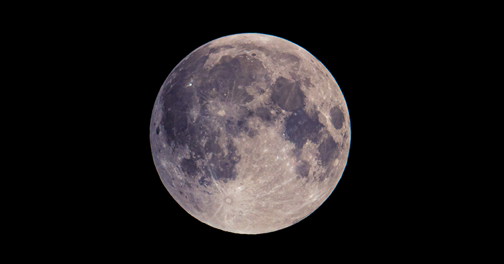 The moon picture captured at Grassholme Observatory 